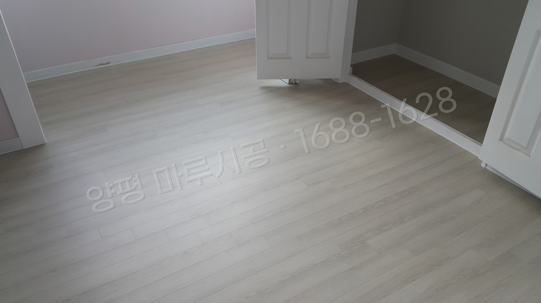 양평 용문면 강마루 한솔 울트라 블랑화이트오크 아파트 바닥공사 마루시공업체 시공 후